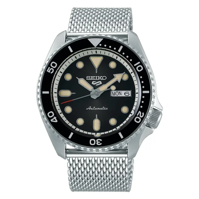 Seiko 5 Sports Skx Suits Style Silver Milanese Strap Men Watch Srpd73k1p 1