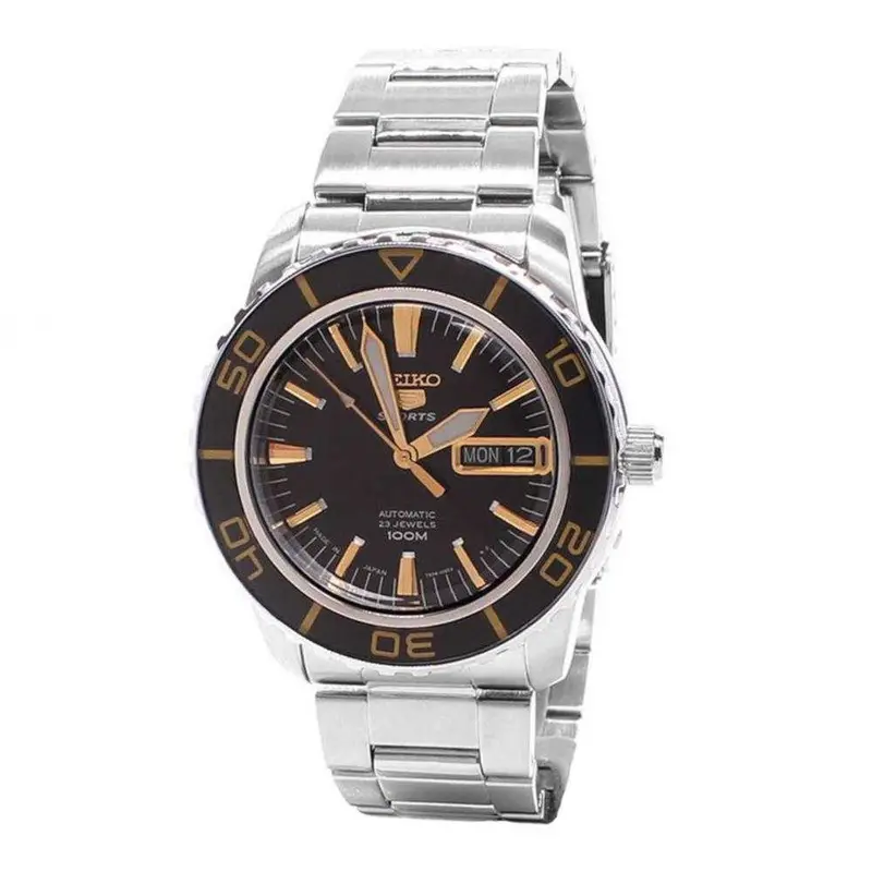 Seiko 5 Sports Snzh57j1 Automatic Stainless Steel Men's Silver Watch 1