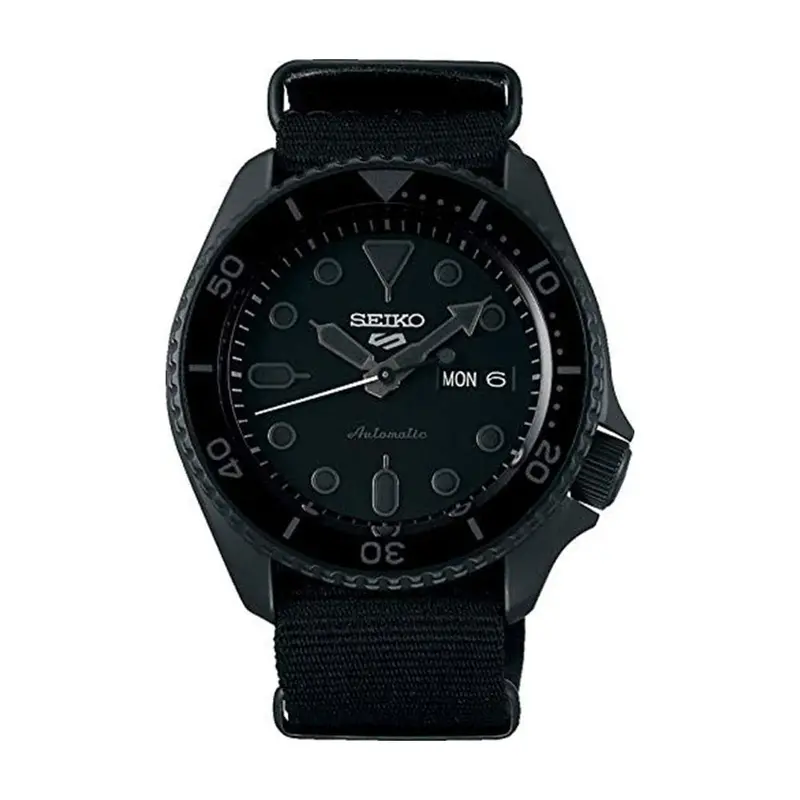 Seiko 5 Sports Srpd79k1p Automatic Nylon Black Men's Watch 1