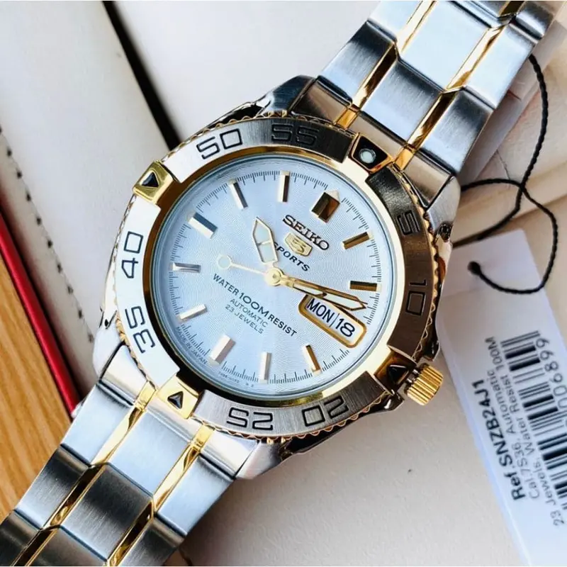 Seiko 5 Sports Stainless Steel Men's Watch Snzb24j1p 2