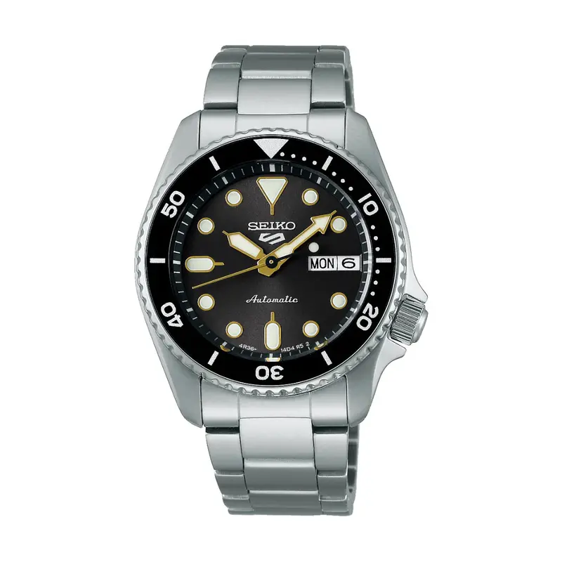 Seiko 5 Sports Stainless Steel Strap Unisex Watch Srpl79k1 1