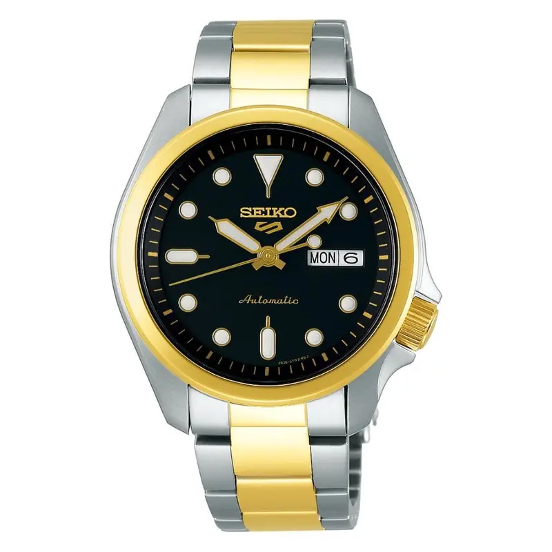 Seiko 5 Sports Two-Tone Stainless Steel Strap Men's Watch Srpe60k1 1