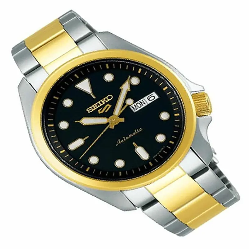 Seiko 5 Sports Two-Tone Stainless Steel Strap Men's Watch Srpe60k1 2
