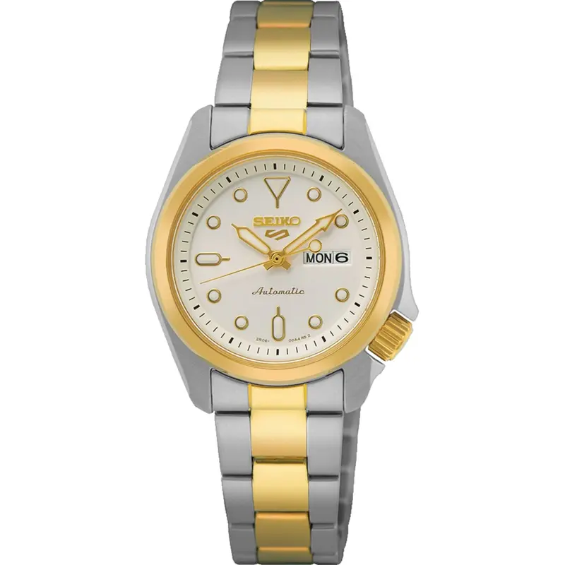 Seiko 5 Sports Two-Tone Stainless Steel Women Watch Sre004k1p 1