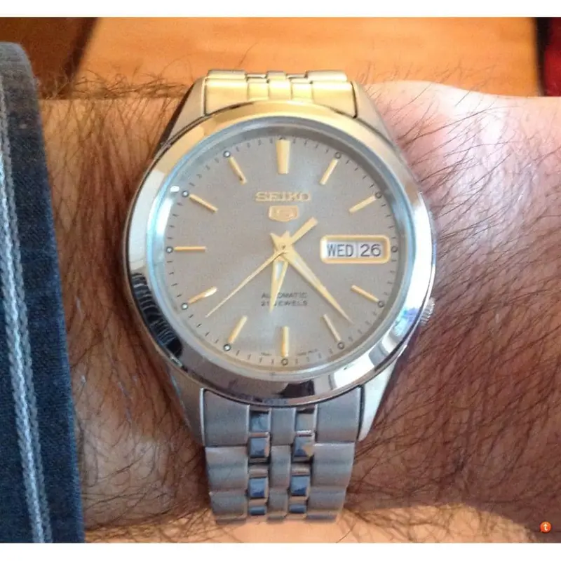 Seiko 5 Stainless Steel Strap Men's Watch Snkl19k1 2