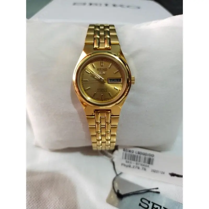 Seiko 5 Syma04k1p Gold Stainless Steel Women's Watch 2