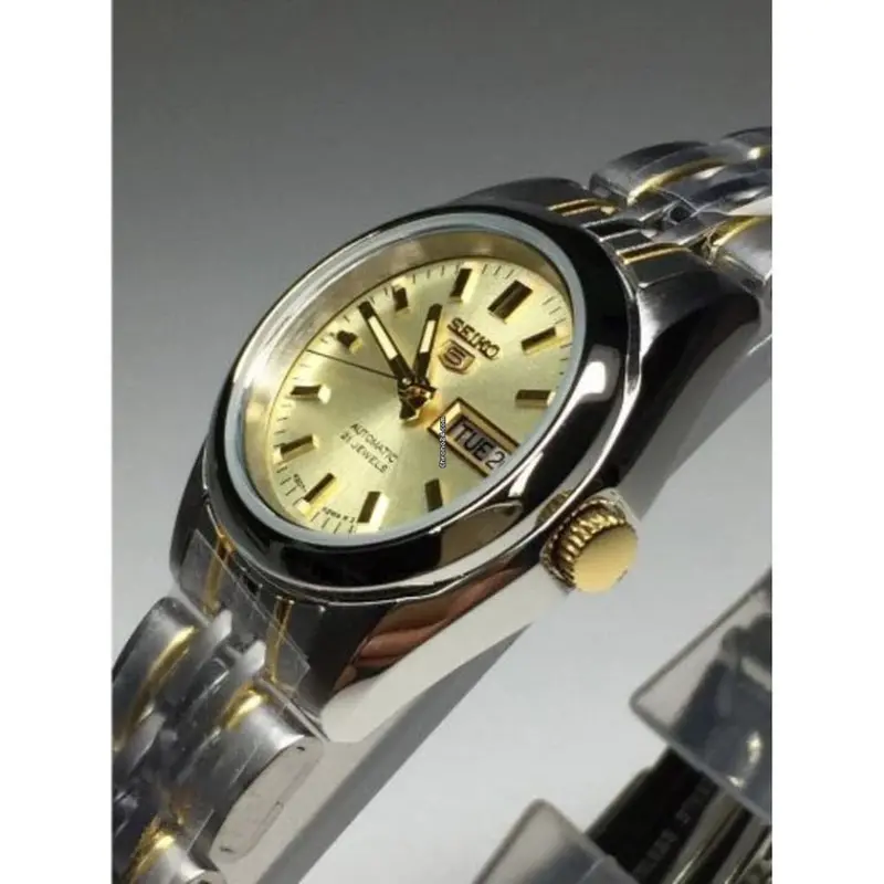 Seiko 5 Syma37k1p Silver Stainless Steel Women's Watch 2