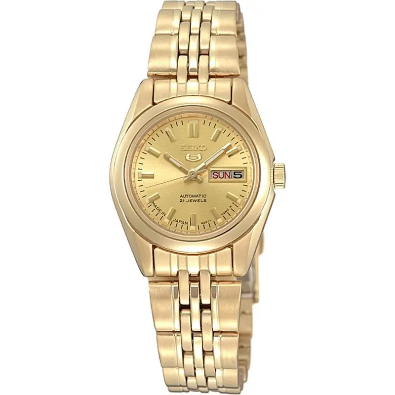 Seiko 5 Syma38k1p Gold Stainless Steel Women's Watch 1