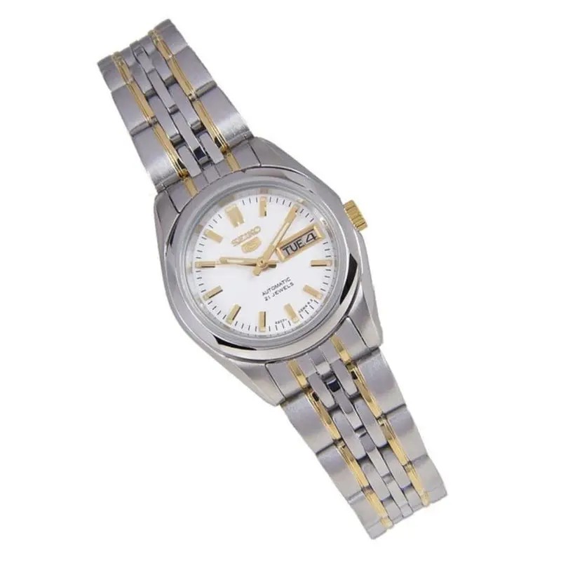 Seiko 5 Two-Tone Stainless Steel Strap Women Watch Syma35k1p 2