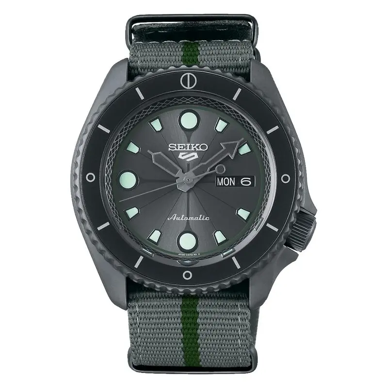 Seiko 5 X Naruto Srpf75k1 Shikamaru Men's Watch 1