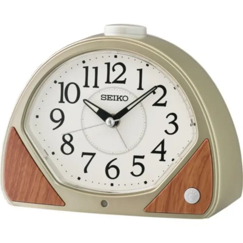 Seiko Alarm Clock White Dial Qhk057g 1