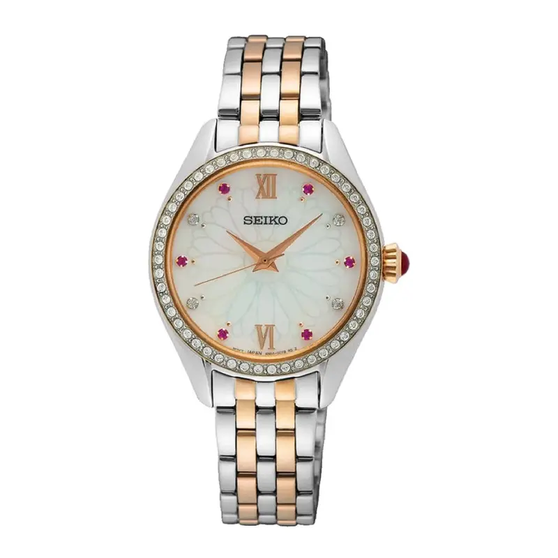 Seiko Analog Quartz Silver Stainless Steel Strap Women Watch Sur542p1 1
