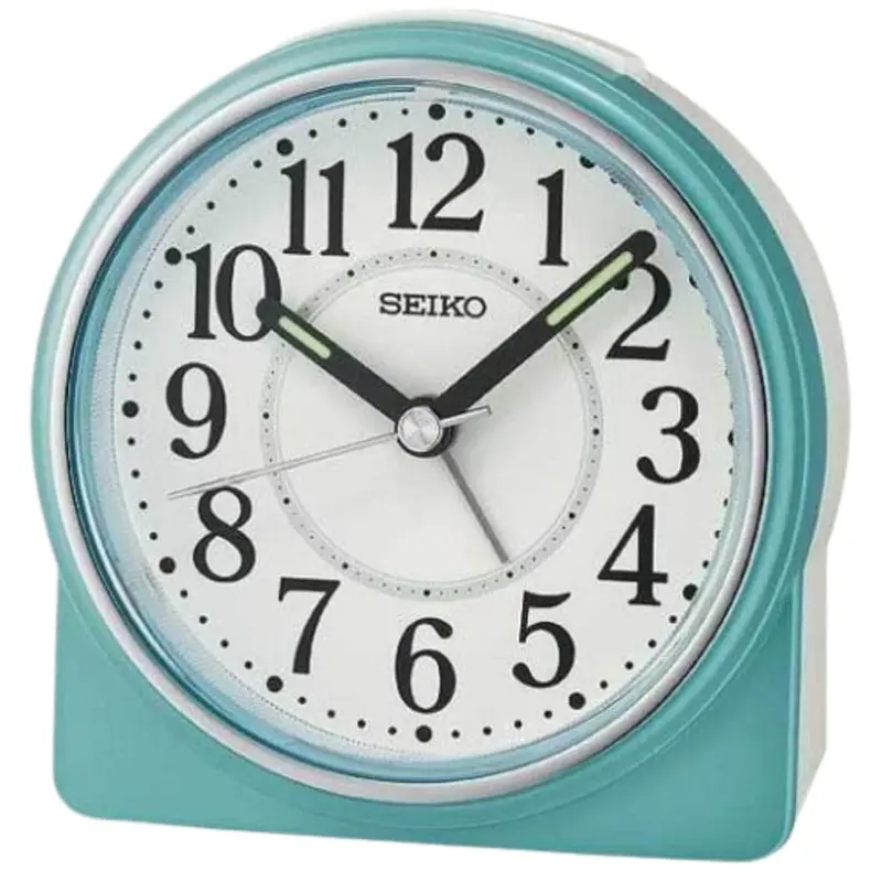 Seiko Analog Quiet Sweep Beep Alarm Clock Qhe198l 1