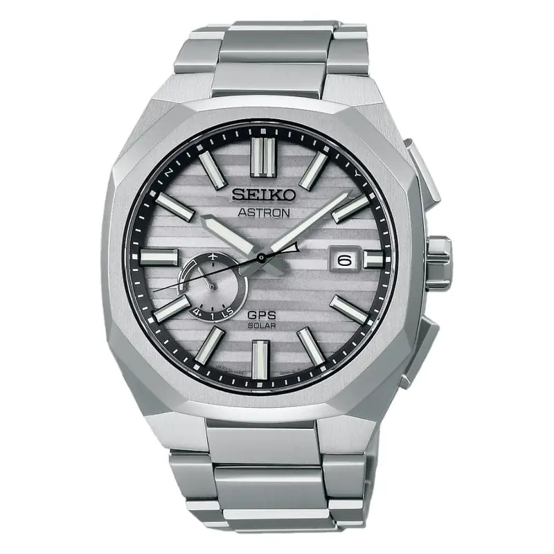 Seiko Astron Silver Dial Stainless Steel Strap Men Watch Ssj017j1 1
