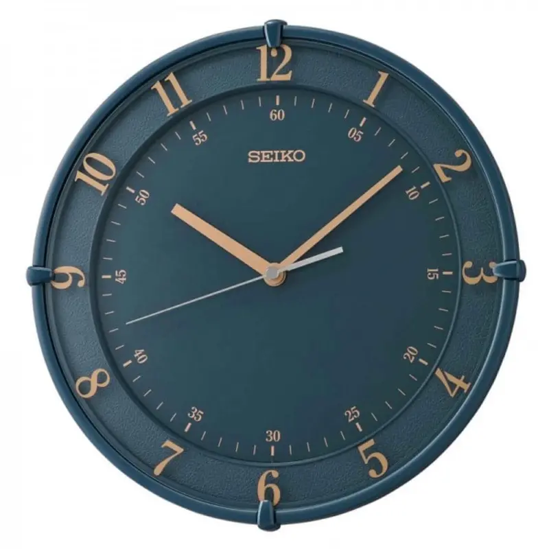 Seiko Blue Dial Round Wall Clock Qxa805l 1