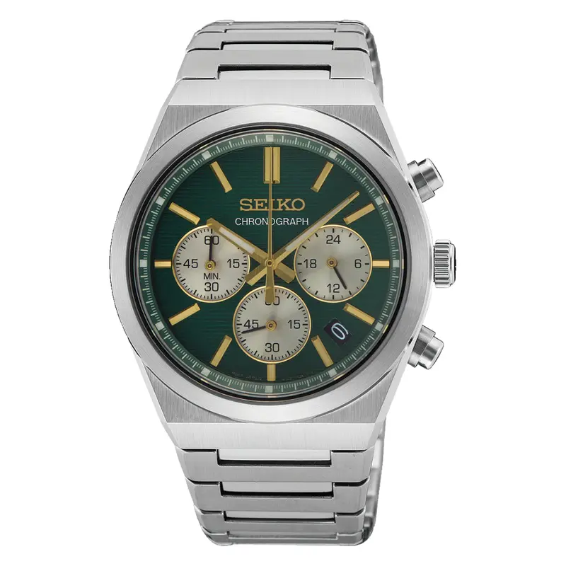 Seiko Chronograph Stainless Steel Strap Men Watch Ssb461p1 1