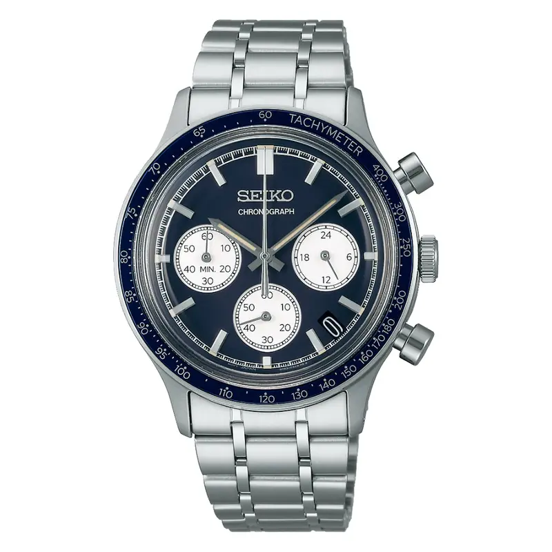 Seiko Chronograph Stainless Steel Strap Men Watch Ssb477p1 1