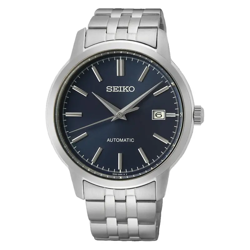 Seiko Classic Blue Dial Silver Stainless Steel Strap Men Watch Srph87k1p 1