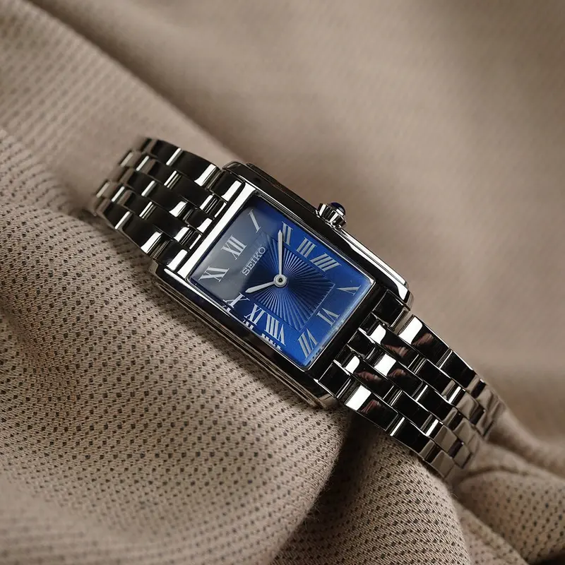 Seiko Classic Blue Dial Silver Stainless Steel Strap Women Watch Swr085p1p 1