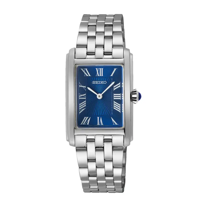 Seiko Classic Blue Dial Silver Stainless Steel Strap Women Watch Swr085p1p 2