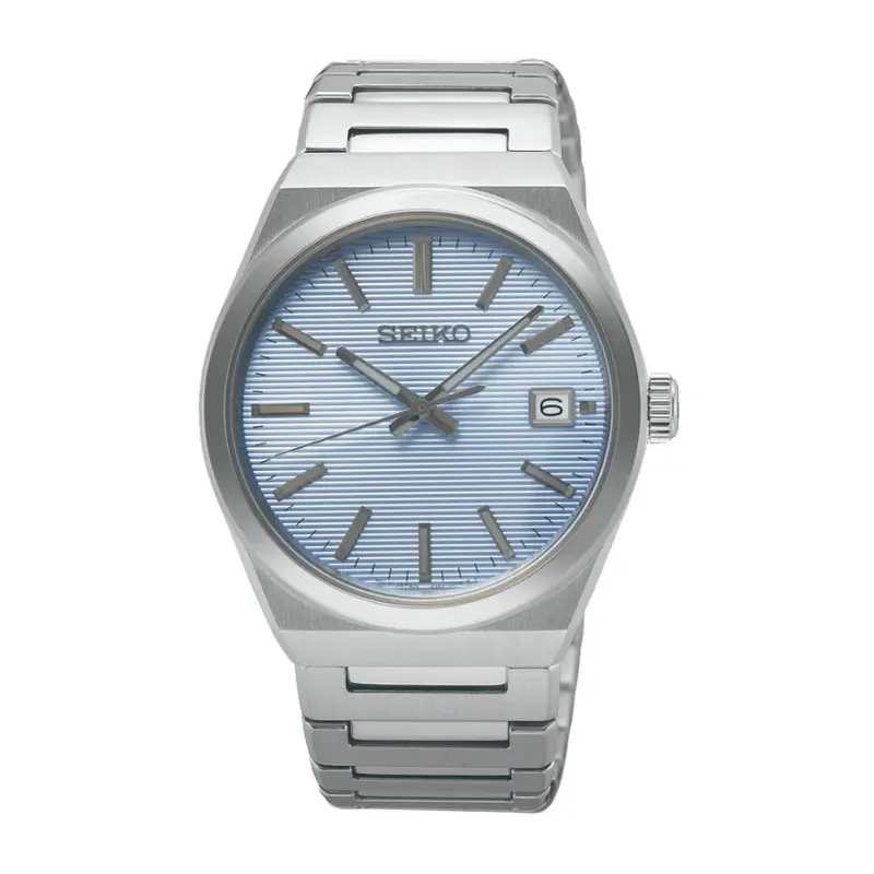 Seiko Classic Blue Dial Stainless Steel Strap Men Watch Sur599p1 1