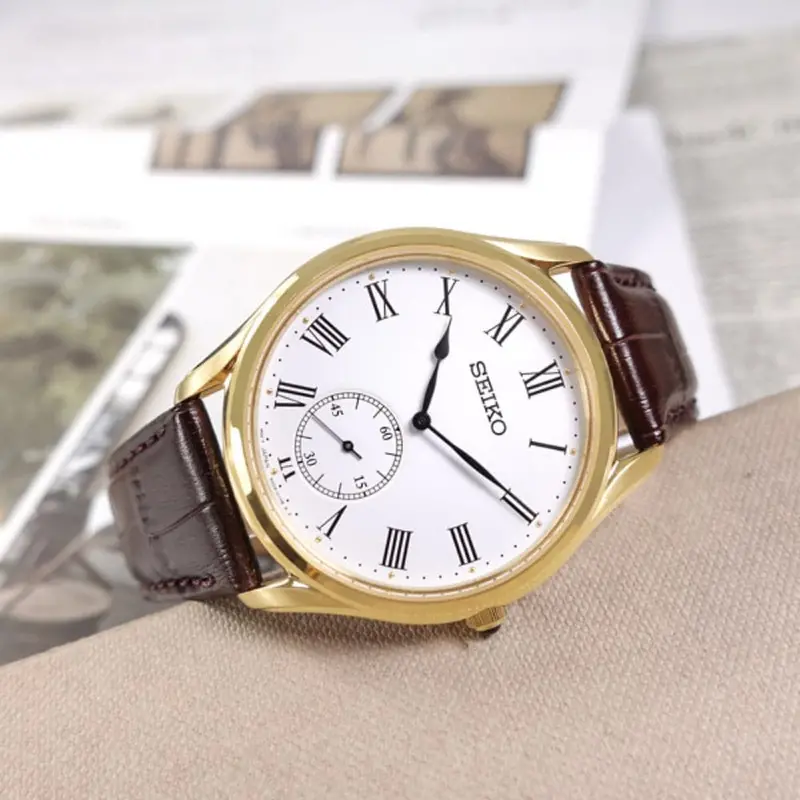 Seiko Classic Brown Leather Strap Men Watch Srk050p1p 2