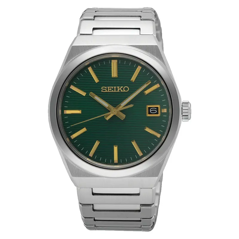 Seiko Classic Green Dial Stainless Steel Strap Men Watch Sur601p1 1