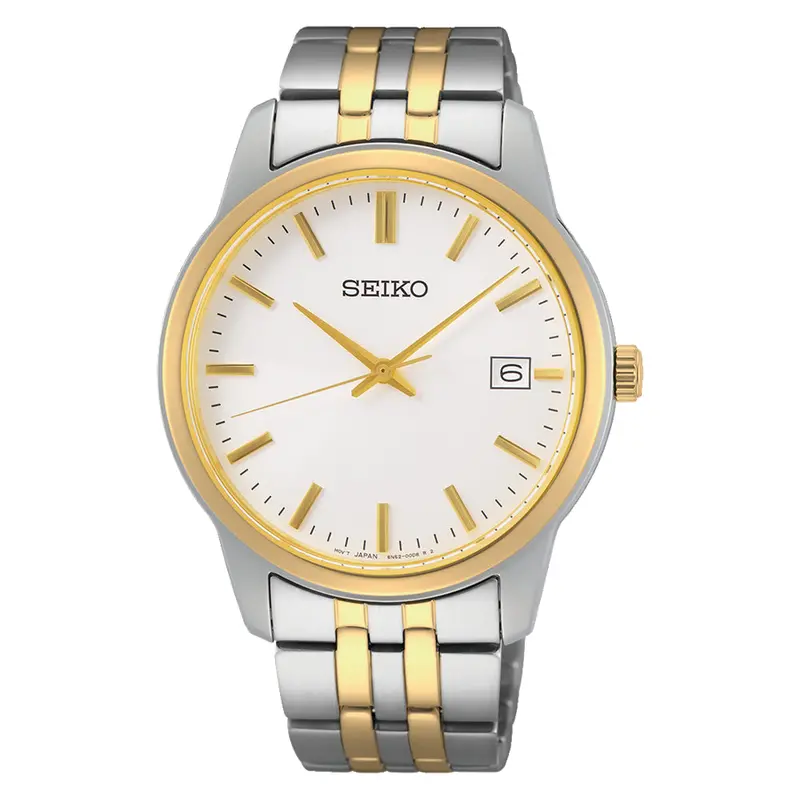 Seiko Classic Two-Tone Stainless Steel Strap Men Watch Sur402p1p 1