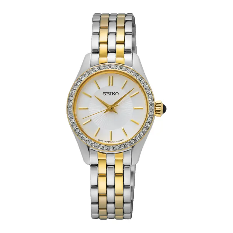Seiko Classic Two-Tone Stainless Steel Strap Women Watch Sur540p1 1
