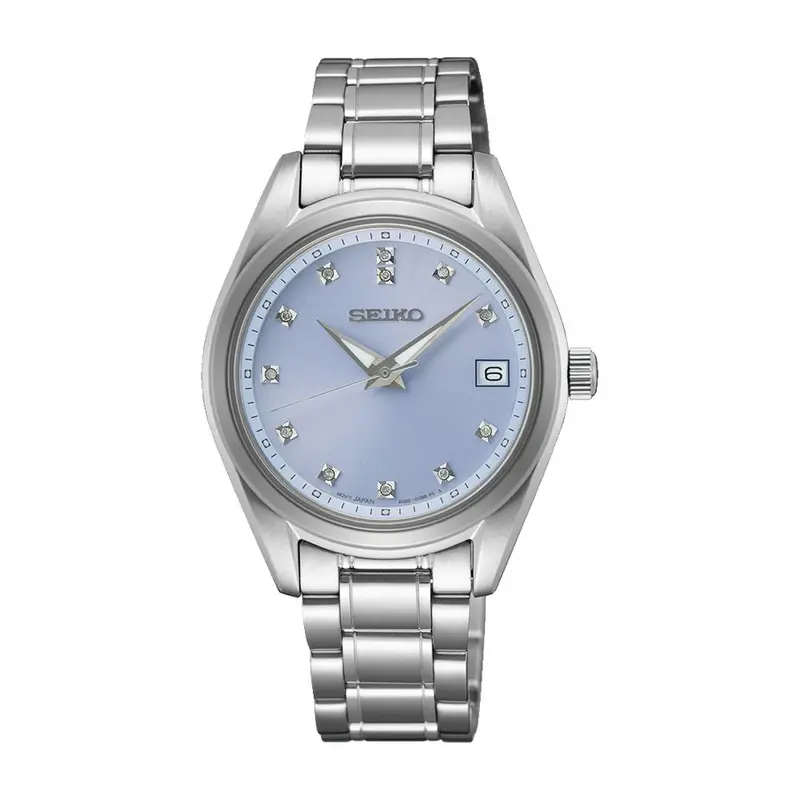 Seiko Classique Quartz Blue Dial Stainless Steel Women's Watch Sur581p1 1