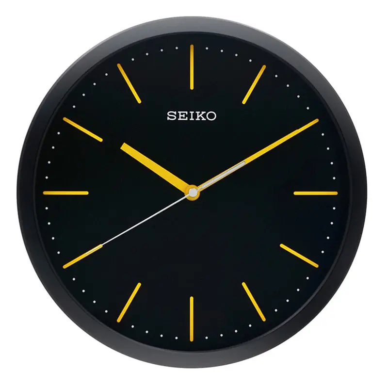Seiko Clock Black Dial Wall Clock Qxa476y 1