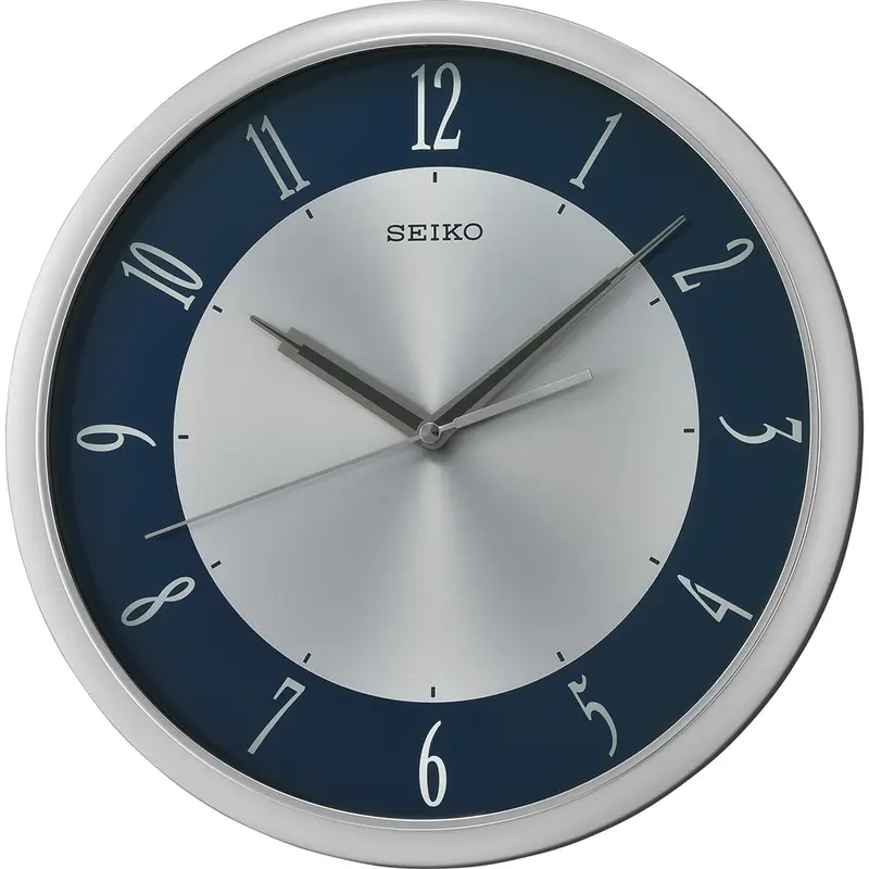Seiko Clock Blue Dial Round Wall Clock Qxa753s 1