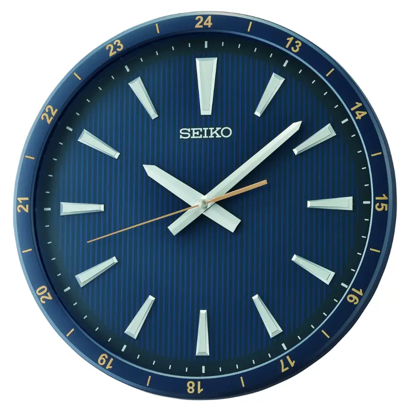 Seiko Clock Blue Dial Wall Clock Qxa802l 1
