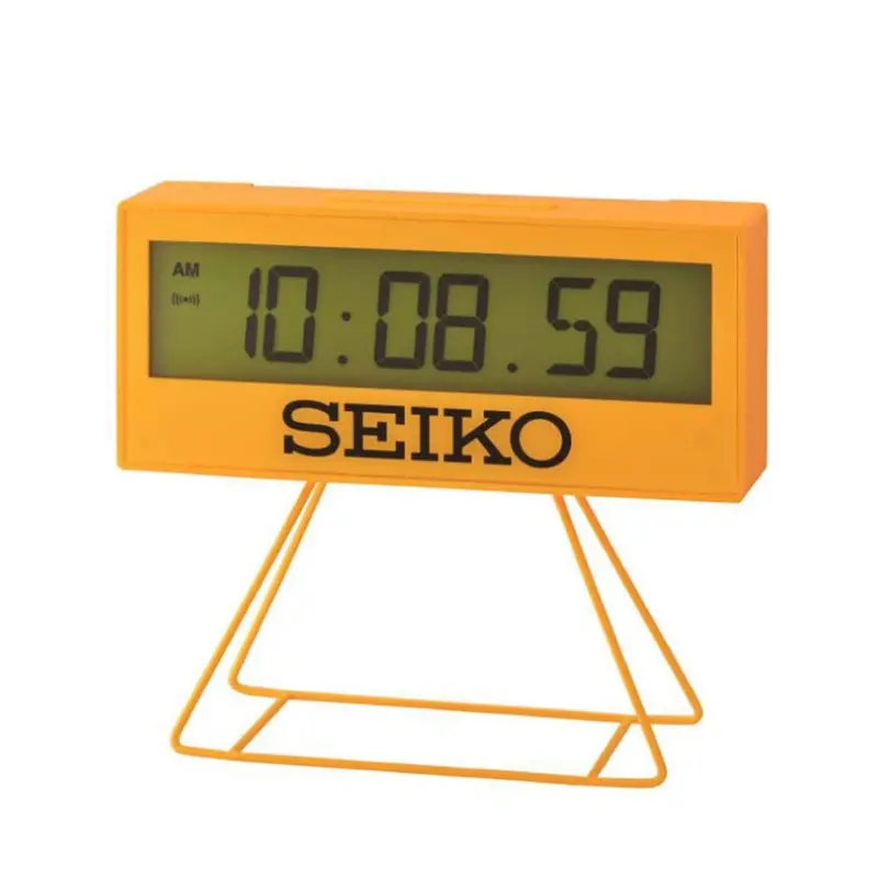 Seiko Clock Digital Yellow Clock Qhl083yn 1