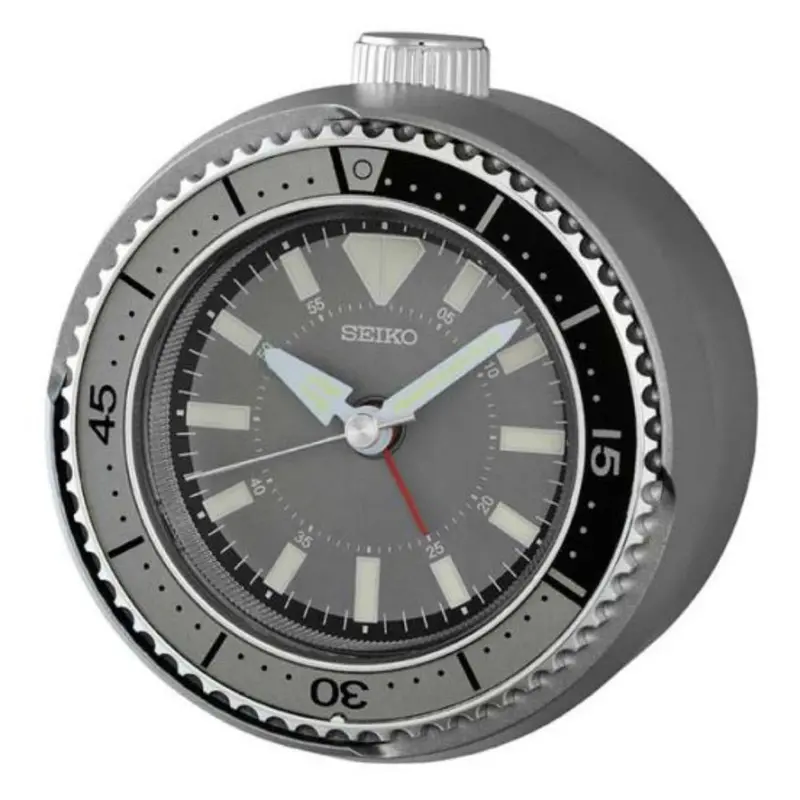 Seiko Clock Gray Case Round Wall Clock Qhe207n 1