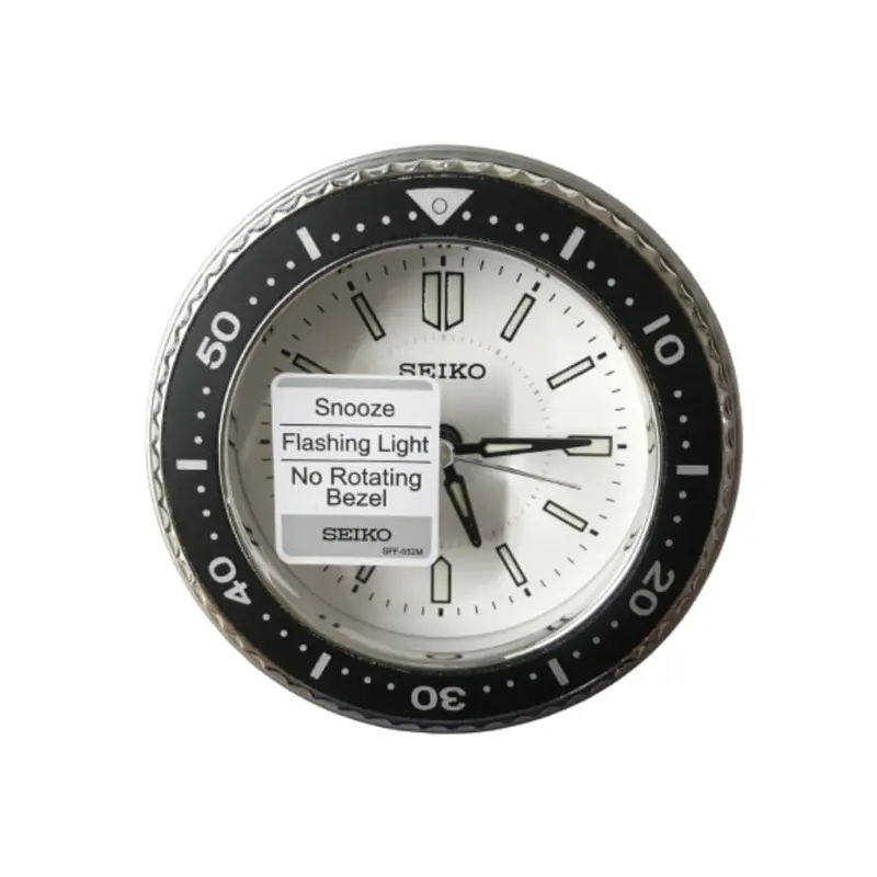 Seiko Clock Qhe184jl Round Alarm Clock 1
