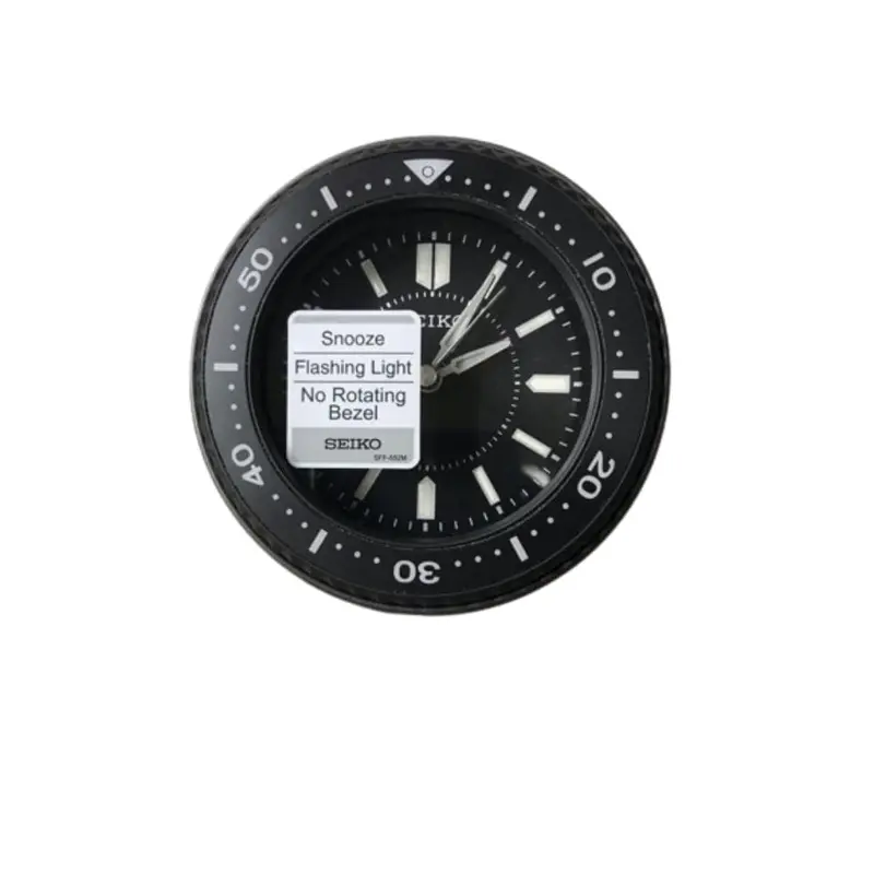 Seiko Clock Qhe184kl Black Alarm Clock 1