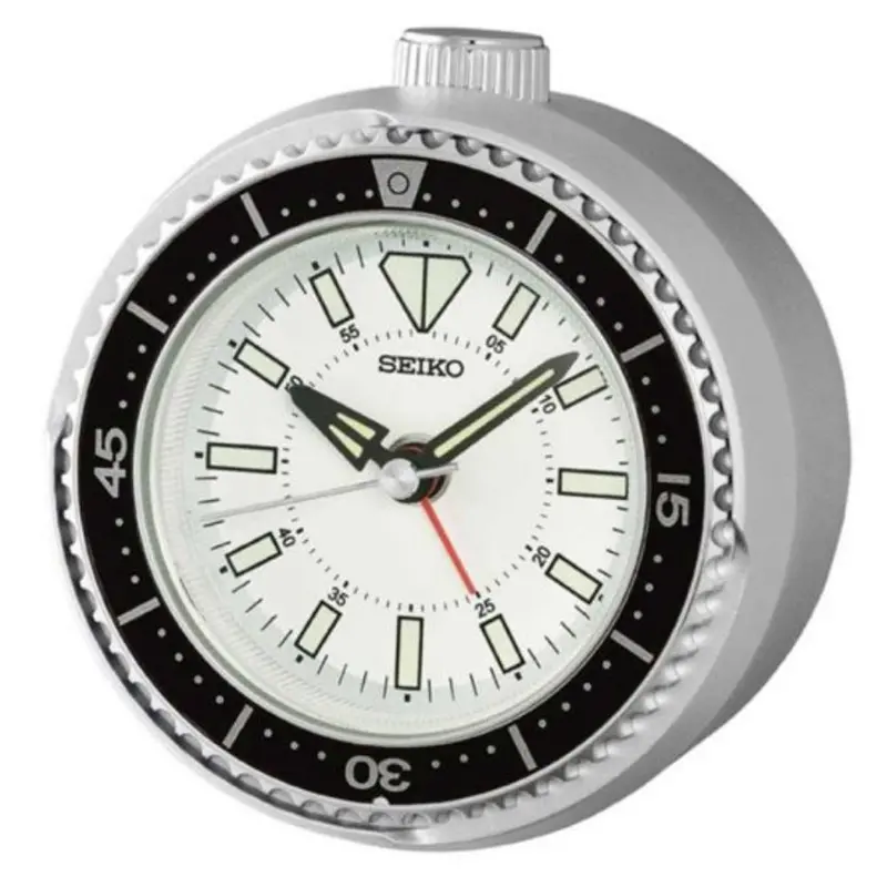 Seiko Clock Silver Case Round Wall Clock Qhe207s 1
