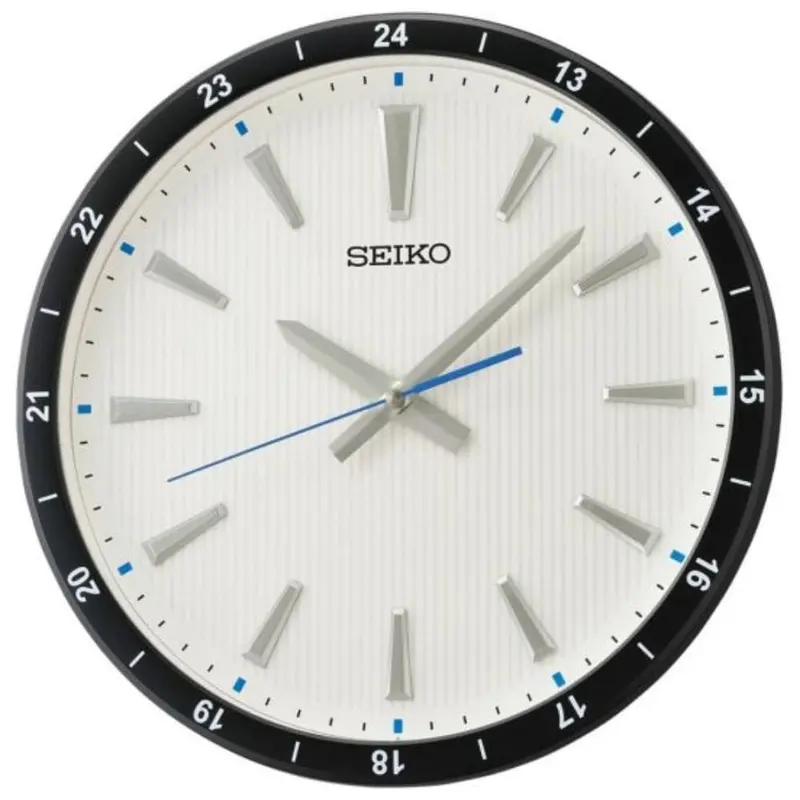 Seiko Clock White Dial Round Clock Qxa802j 1