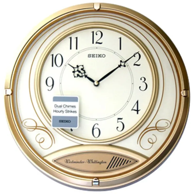 Seiko Clock White Dial Round Clock Qxd213g 1