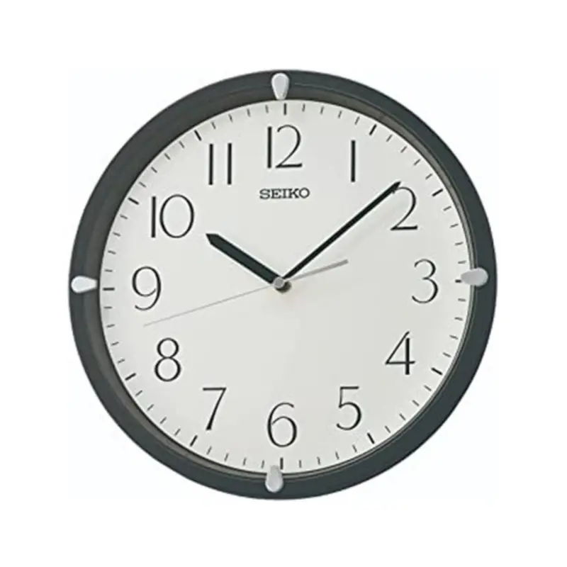 Seiko Clock White Dial Round Wall Clock Qha007jl 1