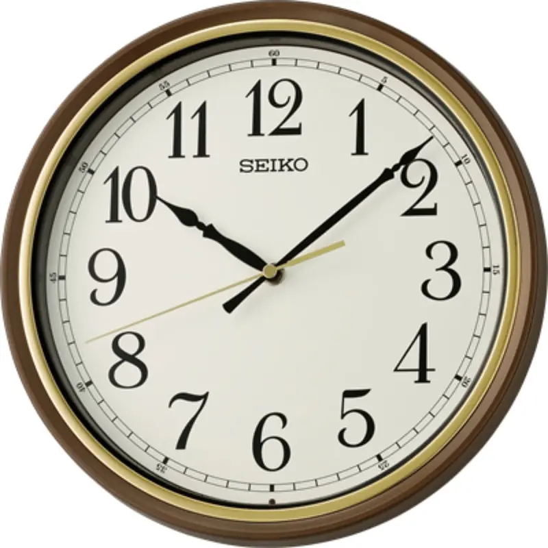Seiko Clock White Dial Round Wall Clock Qha008b 1