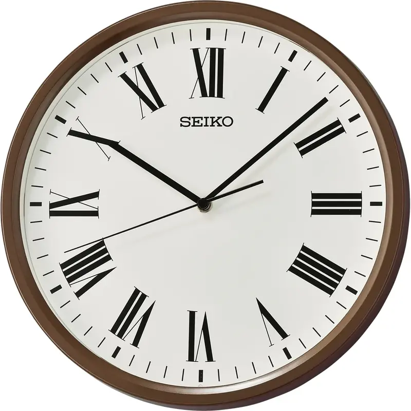 Seiko Clock White Dial Round Wall Clock Qha009b 1