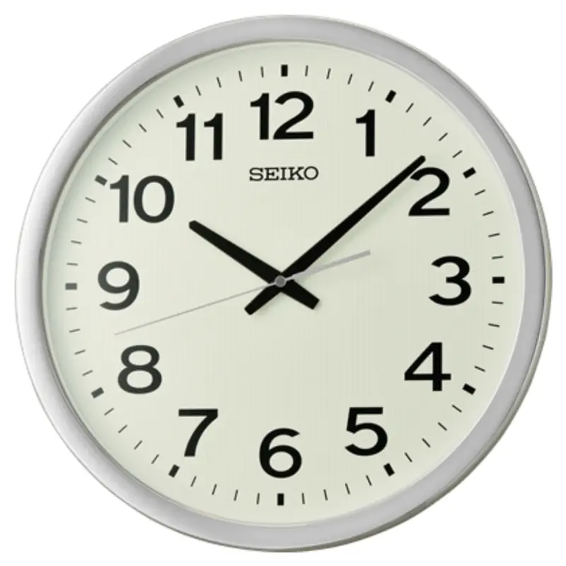Seiko Clock White Dial Round Wall Clock Qxa799s 1