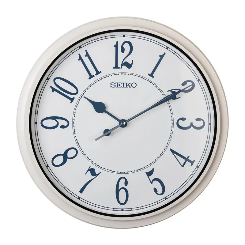 Seiko Clock White Dial Round Wall Clock Qxa801w 1