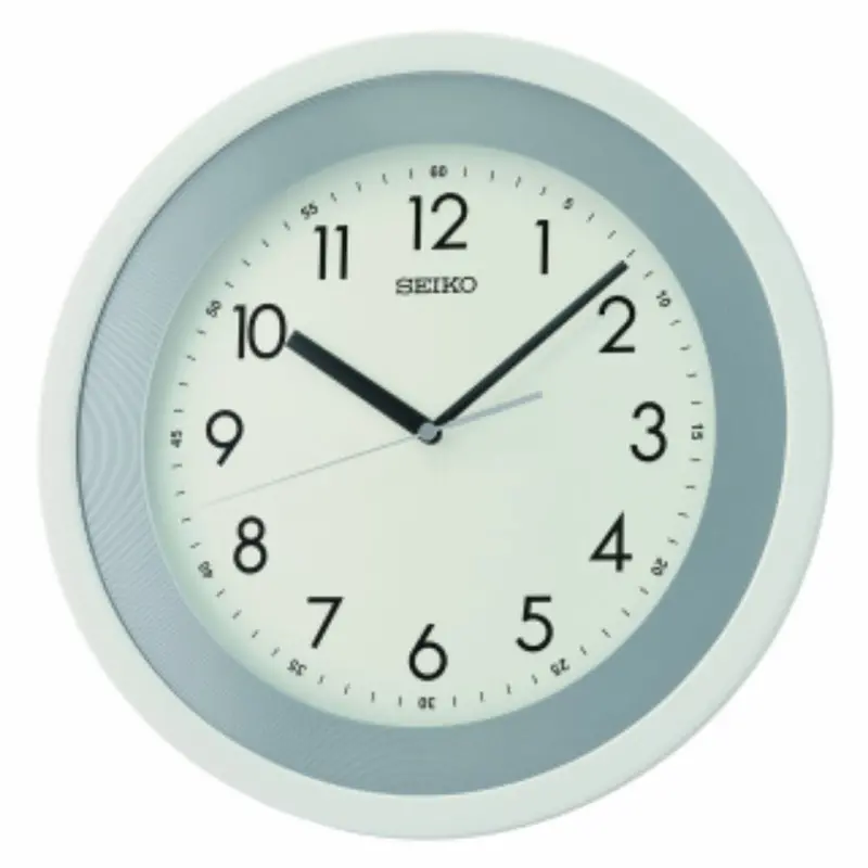 Seiko Clock White Dial Round Wall Clock Qxa812w 1