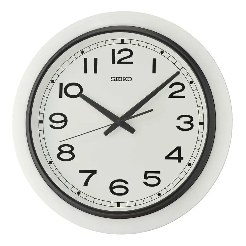 Seiko Clock White Dial Round Wall Clock Qxa813w 1