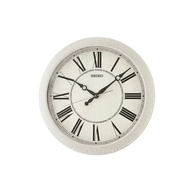 Seiko Clock White Dial Round Wall Clock Qxa815w 1