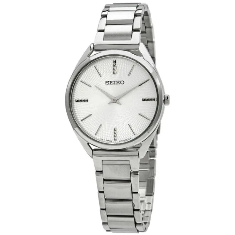 Seiko Conceptual Silver Dial And Stainless Steel Women Watch Swr031p1 1