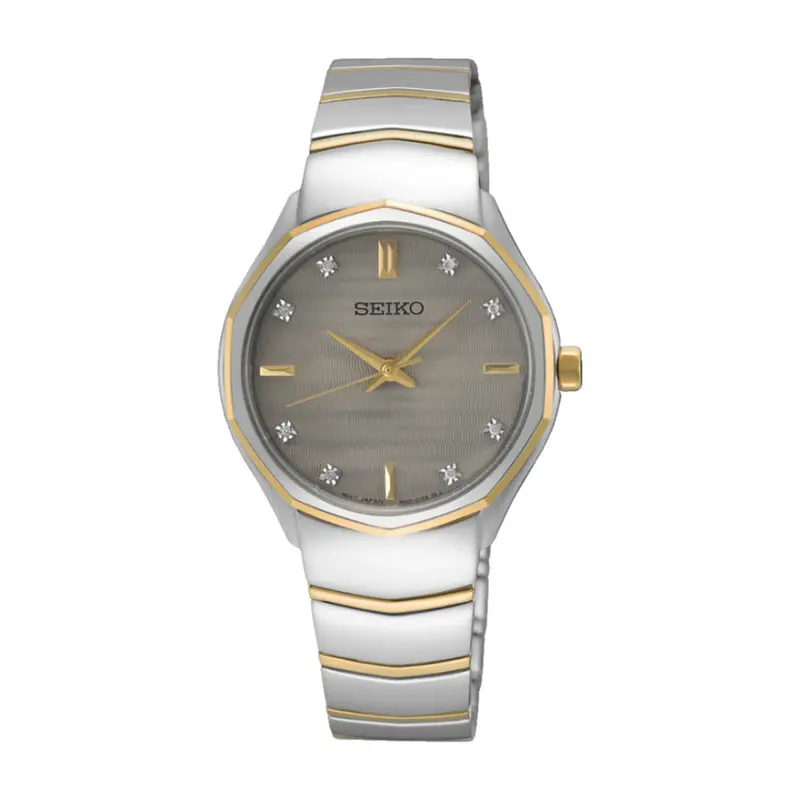 Seiko Conceptual Two-Tone Stainless Steel Strap Women Watch Sur616p1 1